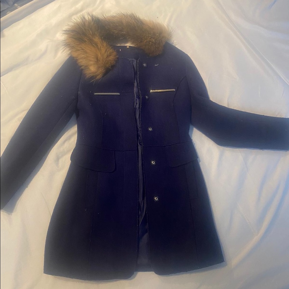 Blue Pea coat.